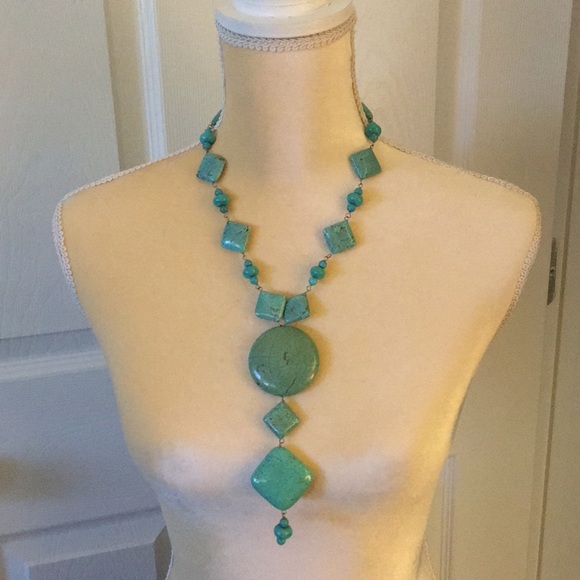 Jewelry - Vintage Hippie Chic/Boho Turquoise Necklace